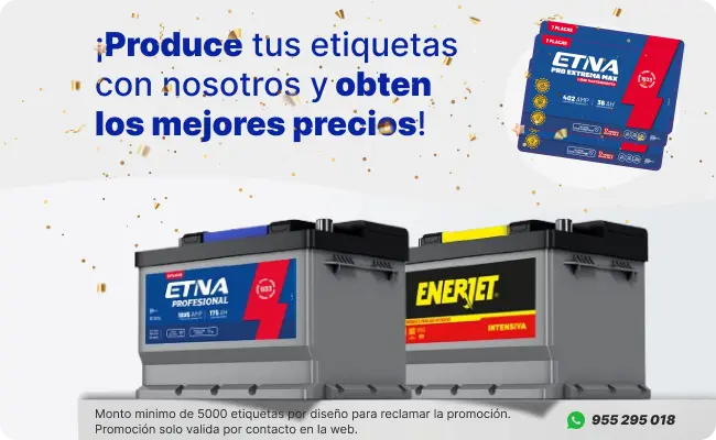 Etiquetas ETNA y ENERJET