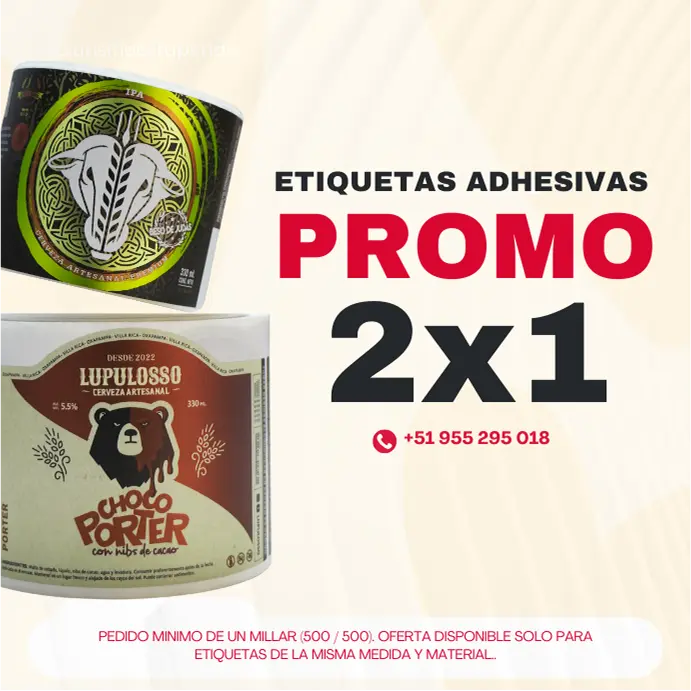 Promoción de etiquetas adhesivas