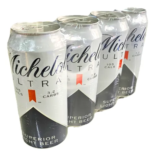 latas de bebida con poliolefina termocontraida